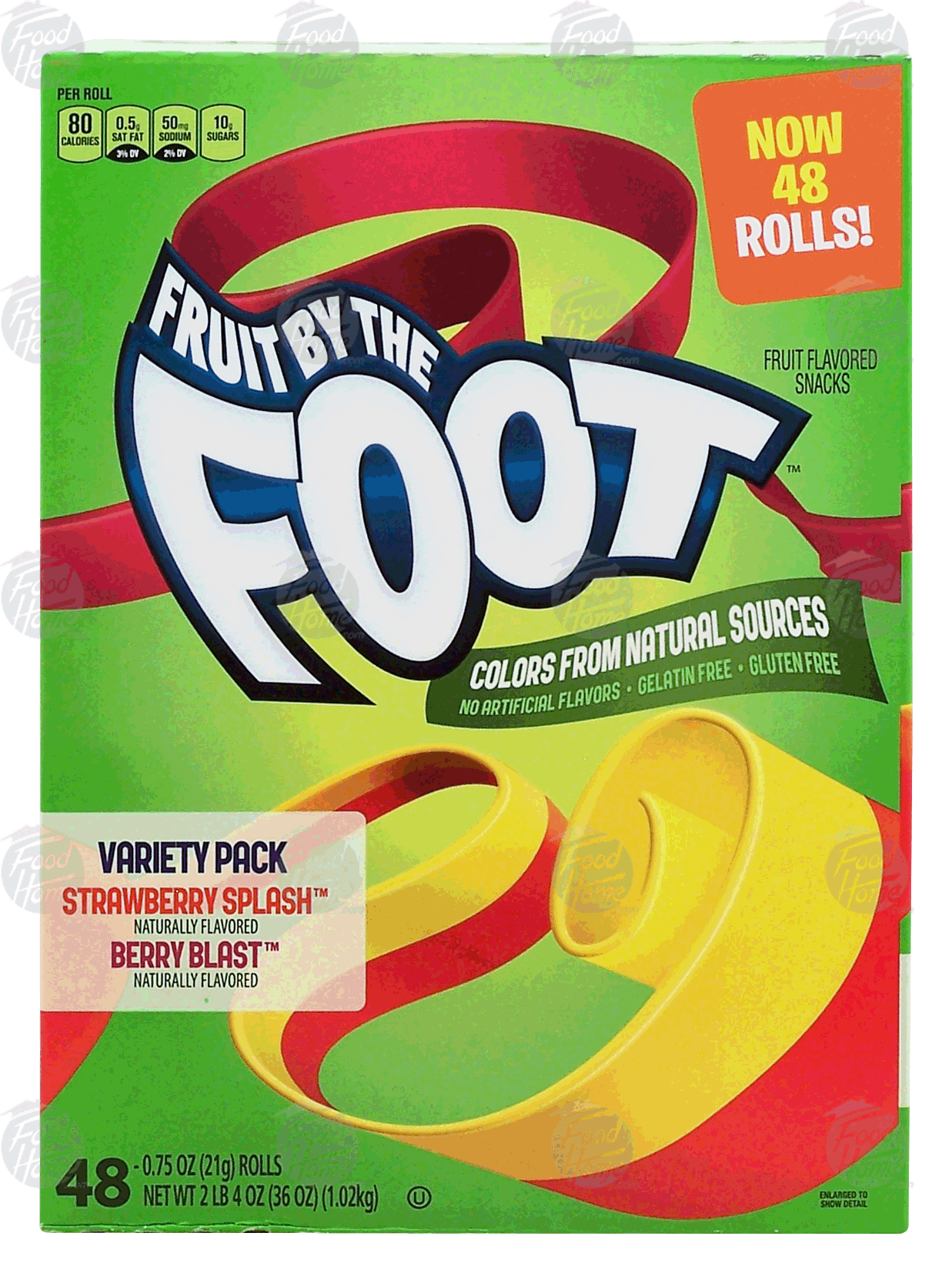 Fruit by the Foot  strawberry splash and berry blast fruit flavor variety snacks, .75-oz. rolls Full-Size Picture